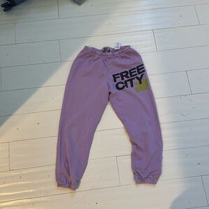 Free city purple sweatpants